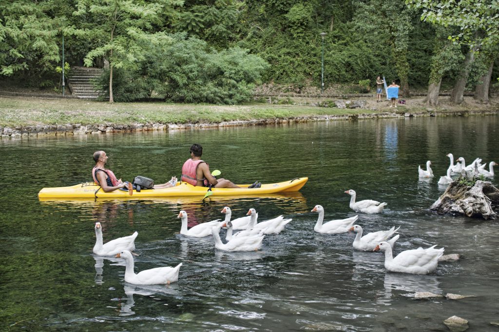 Poter fare lunghe e rilassanti passeggiate in questa perla naturalistica del Beneventano, sedersi sulle sponde del fiume dall' incredibile colore verde brillante ed incontrarare la fauna...poter noleggiare una canoa scivolando sull’acqua ammirando i colori e i profumi del parco in totale armonia con la natura e contemporaneamente divertirsi praticando uno sport che regala sempre emozioni. Che benessere in questo luogo incantato e suggestivo!