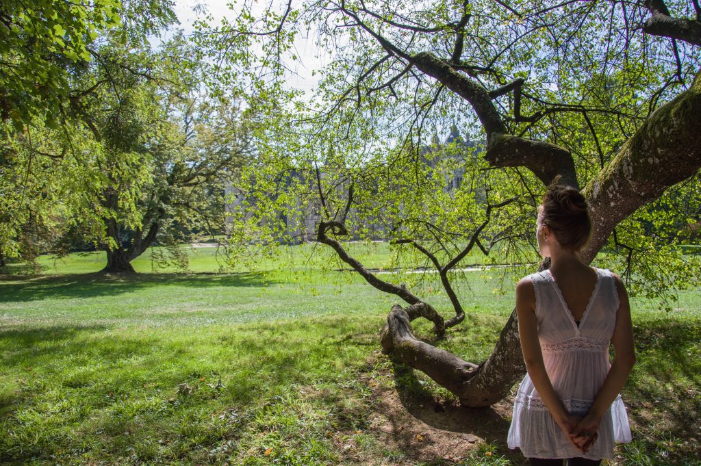 Un castello, un prato, tanto verde, sensazioni meravigliose, abbracciare la libertà, perchè la natura è libera per definizione...