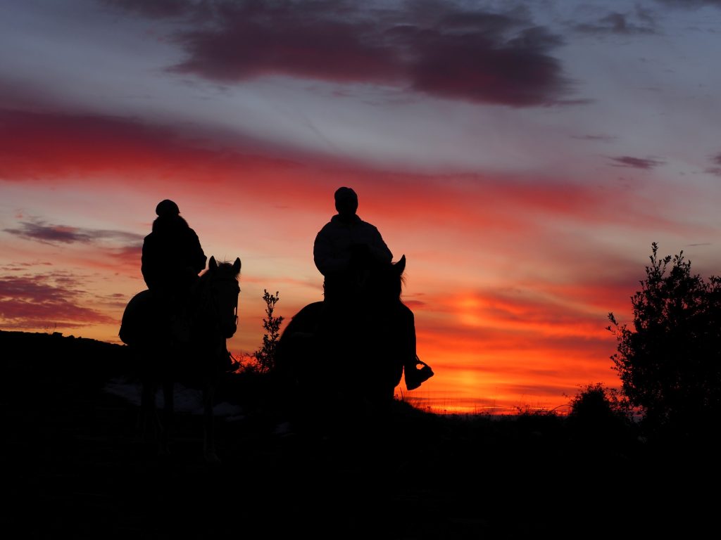 Il mio benessere è ritirarmi al tramonto dopo una lunga cavalcata