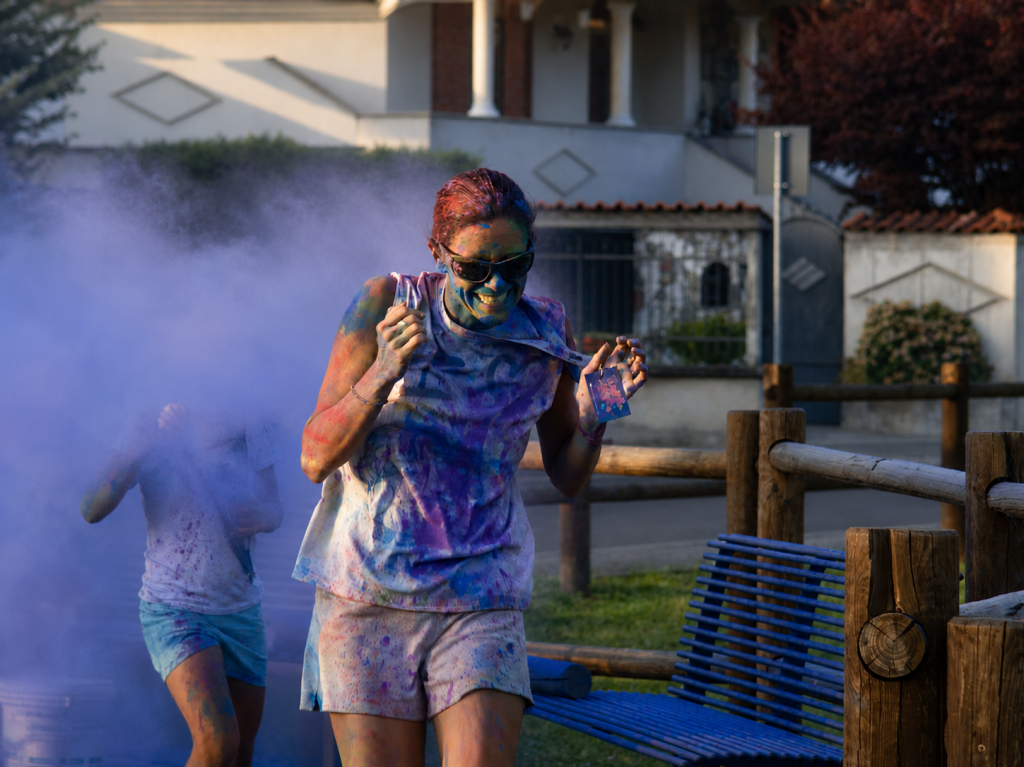 Il mio benessere è fare sport divertendomi, giocando con i colori e lasciandomi andare alla spensieratezza. È tornare bambina per un giorno, tra sorrisi, energia e una competizione sana e divertente
