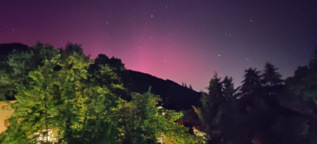 Il mio benessere è aver visto e fotografato l’aurora boreale dalla terrazza di casa mia!