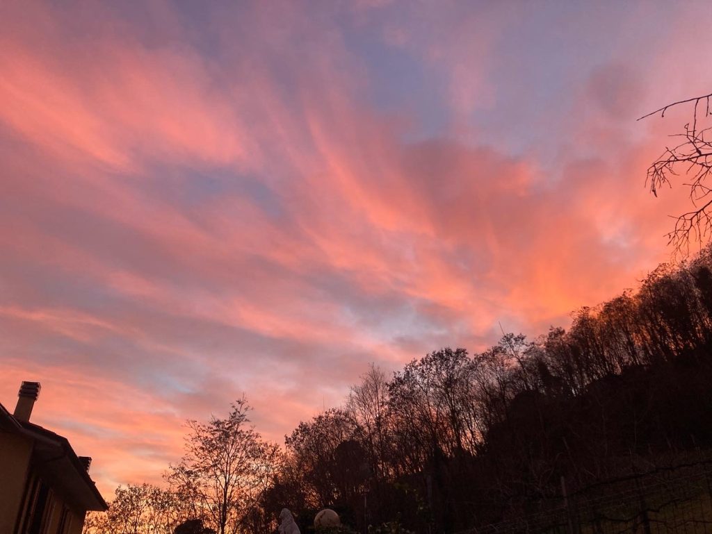 Il mio benessere è osservare un tramonto, a casa.