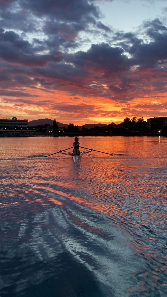 Una remata al tramonto