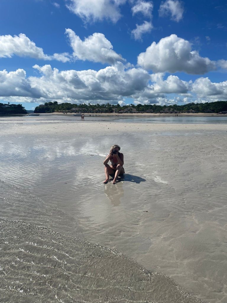 … fotografare in ogni occasione , in ogni location … anche in mezzo al mare 
approfittando della bassa marea !!!