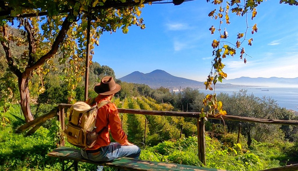 Osservare il Vesuvio dall unico spazio verde di Napoli rimasto intatto dalla speculazione edilizia dei decenni passati.
