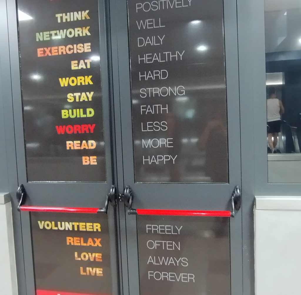 seguire semplici regole per cercare di mantenere il mio benessere fisico e mentale