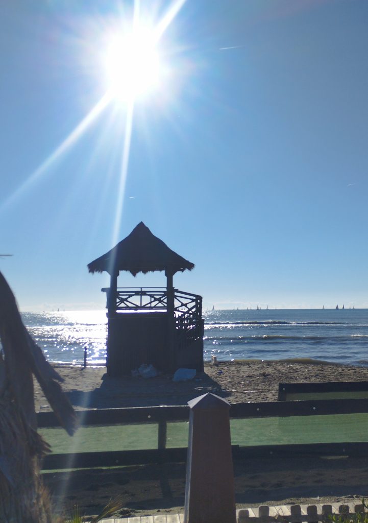 essere all'aria aperta, respirare a pieni polmoni e vivere