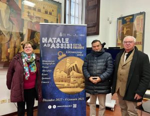 Da sinistra i Presidenti della Pro Loco di Greccio, Assisi e Santa Maria degli Angeli Natale Assisi - ProLoco Greccio Assisi Sma