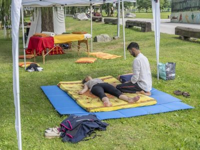 Natural Spa in pineta - foto Dolomiti Wellness Festival