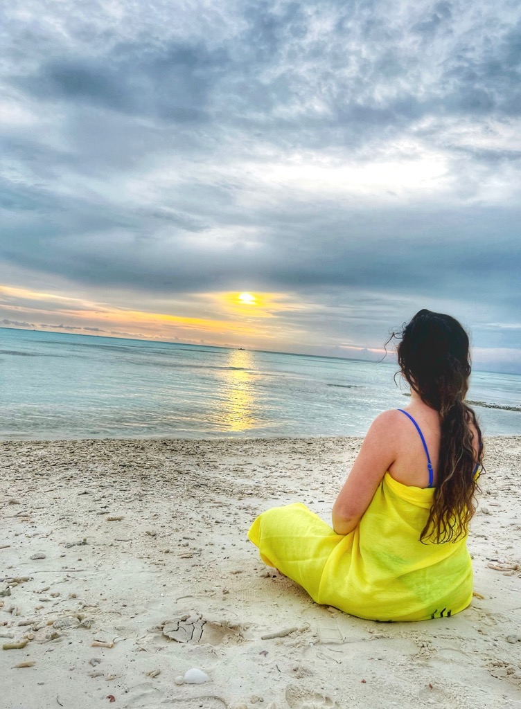 Il mio benessere è stare sulla spiaggia a guardare un tramonto indimenticabile