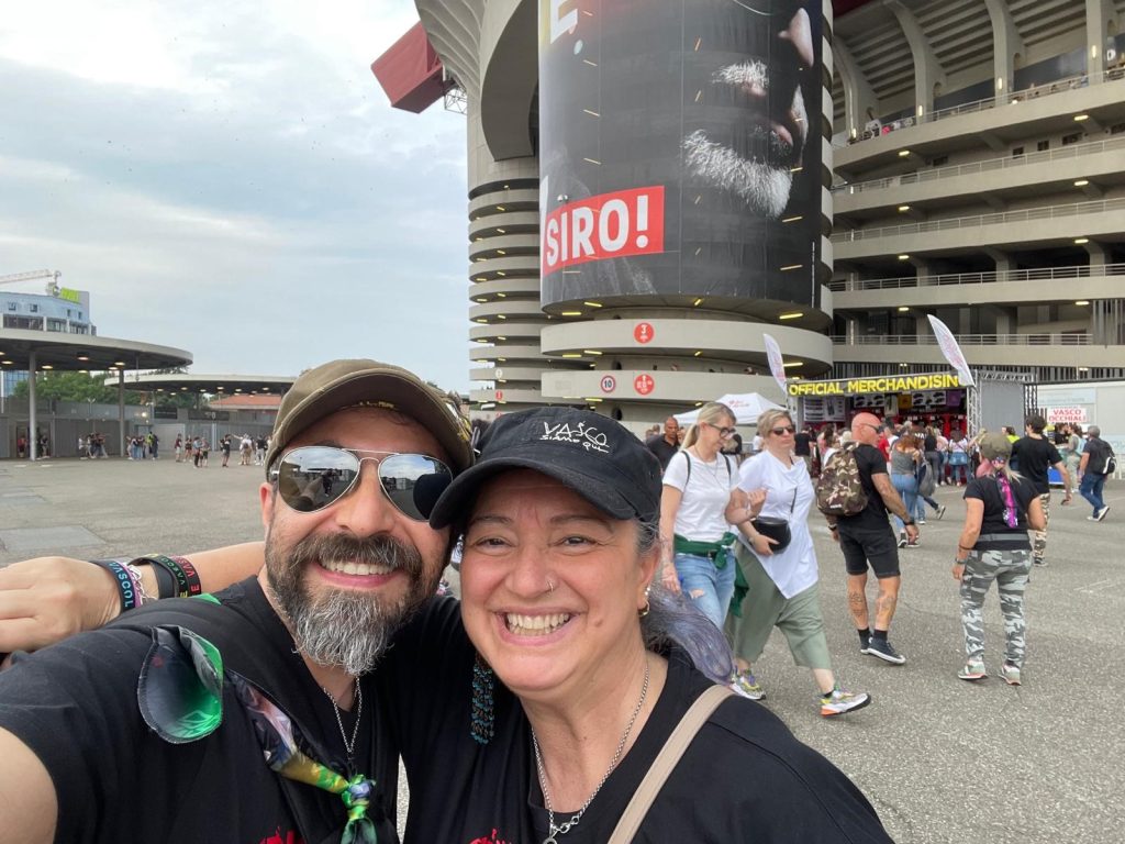 "Il mio benessere è andare al concerto del mio Mito (Vasco) con il mio Amore (Giovanni) come nelle favole....."