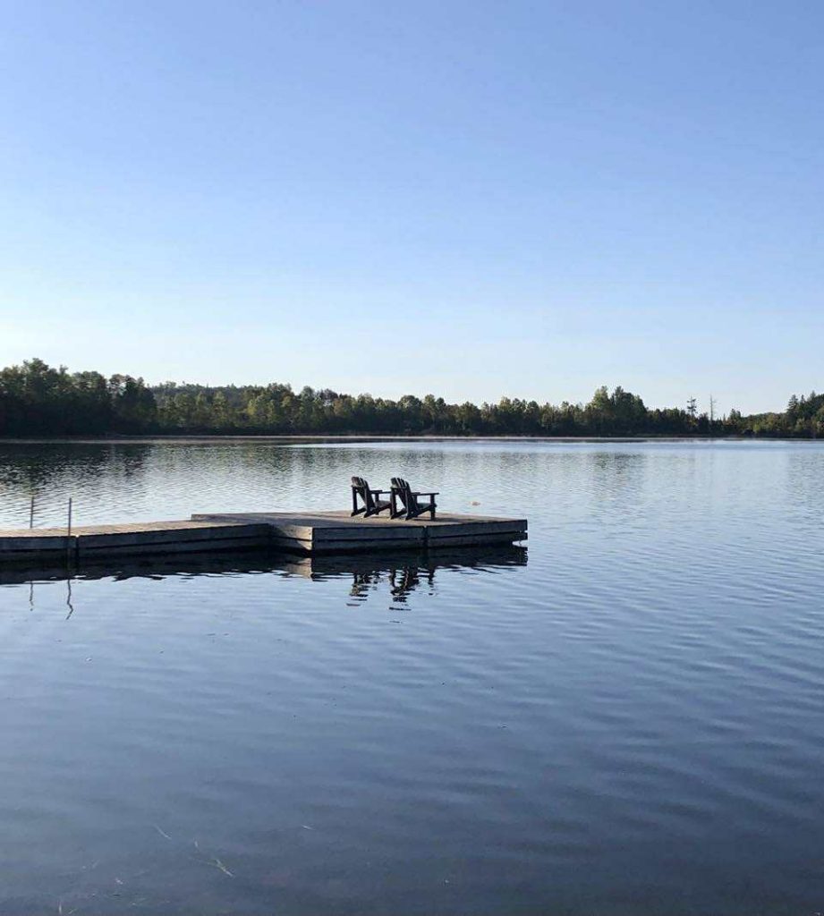 La mia serenità immergendo la mia vista in un profondo, liscio e calmo lago.