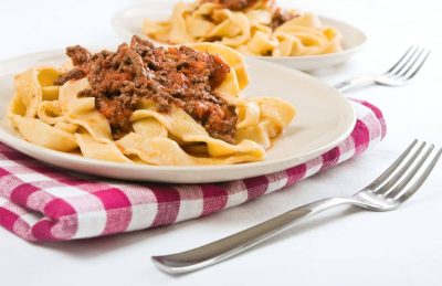Tagliatelle con Ragu alla Bolognese