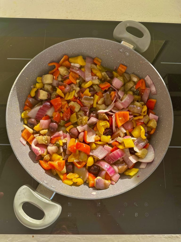 Una buona porzione di verdure cucinate