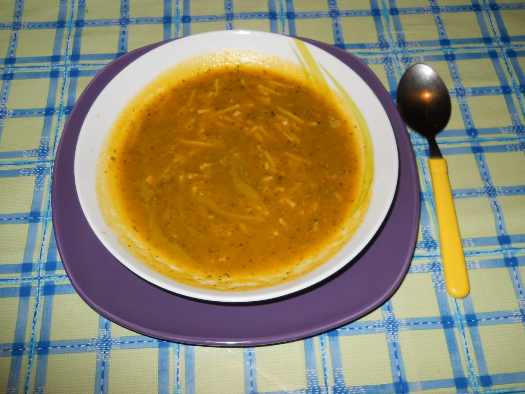 Una minestra calda per queste sere autunnali.