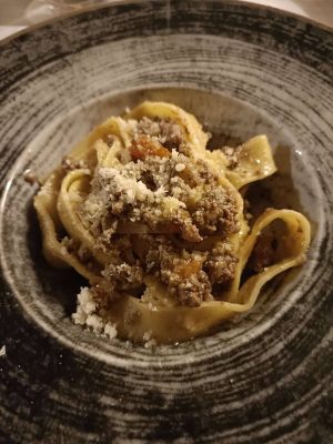 Tagliatelle sul sugo di maiale - foto Elisa Gonfiantini