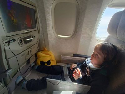 Volo aereo Dubai Lorenzo - foto Elisa Gonfiantini