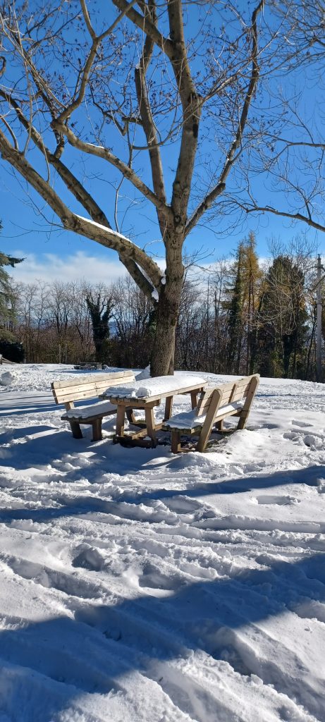 Lasciarsi sorprendere dalla neve che rende magico tutto il paesaggio